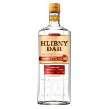 Hlibny Dar Classic Vodka 40% 1l - buy, prices for COSMOS - photo 1