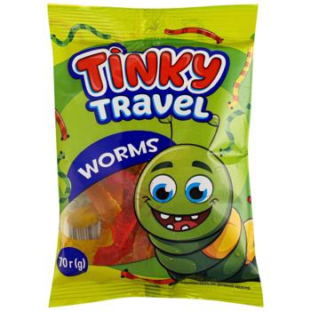 Цукерки желейні ТМ TINKY TRAVEL WORMS 70 г - купити, ціни на Епіцентр FOOD - фото 1