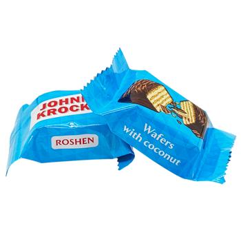 Вафлі Roshen Johnny Krocker з начинкою з кокосом