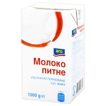 Aro Ultra-pasteurized Milk 3.2% 1000g - buy, prices for METRO - photo 1