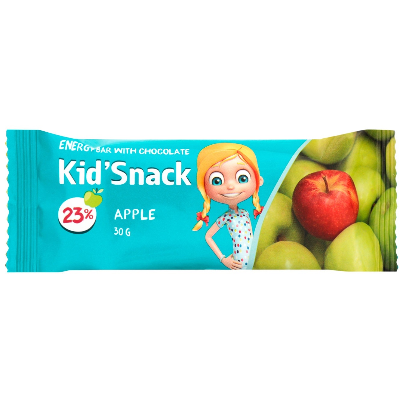 

Батончик Shoud'e Kid'Snack Яблоко энергетический с шоколадом 30г
