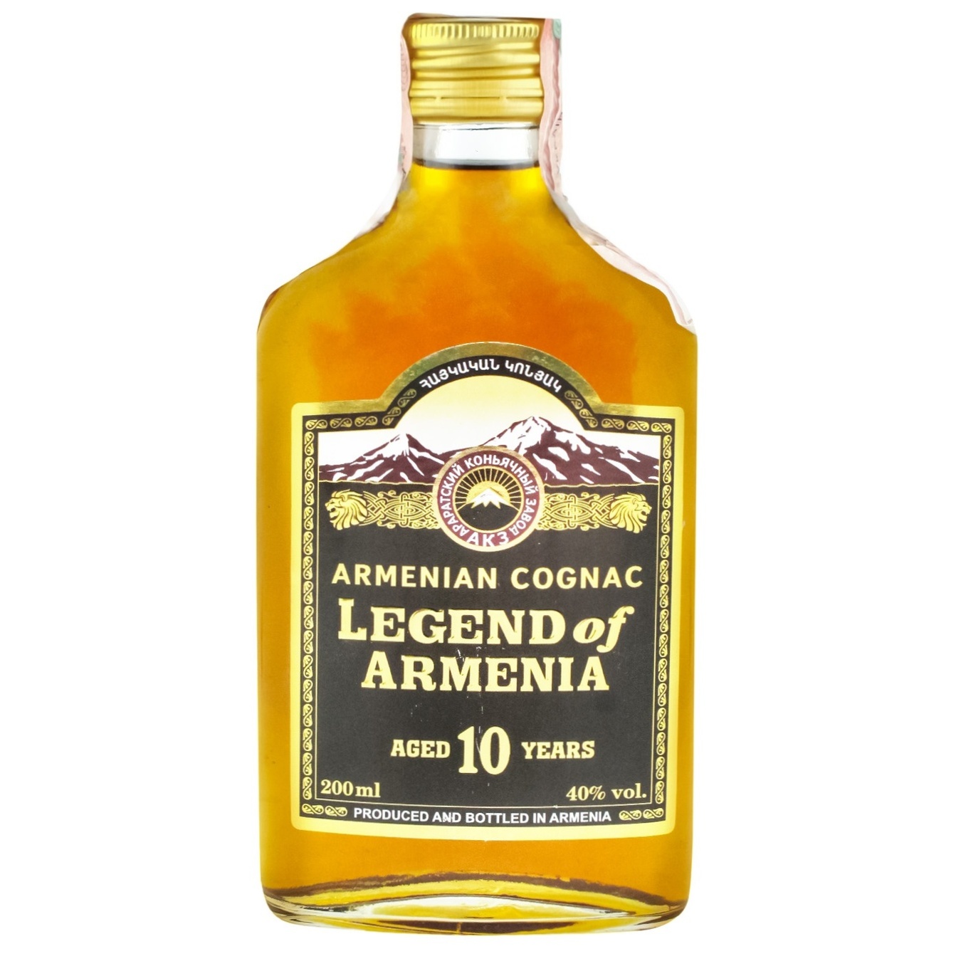 

Коньяк Legend of Armenia 10 лет выдержки 40% 200мл