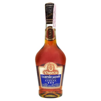 Tavria Tavriysky souvenir 3stars cognac 40% 0.4l - buy, prices for NOVUS - photo 1