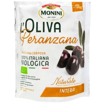 Monini Peranzana Black Olives with Stone 150g - buy, prices for - photo 1