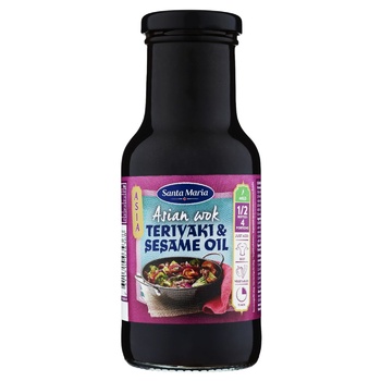 Santa Maria Asian Wok Teriyaki & Sesame Oil Sauce 250ml - buy, prices for MegaMarket - photo 1