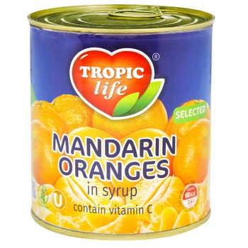 Tropic Life Wedges Tangerines in Syrup 314ml - buy, prices for MegaMarket - photo 1