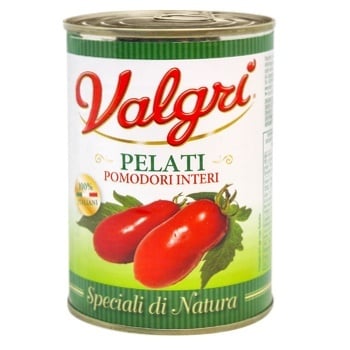 Valgri Peeled Peeled Tomatoes in Tomato Juice 400g - buy, prices for MegaMarket - photo 1