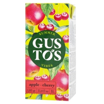 Gustos Apple-Cherry Drink 1l - buy, prices for Tavria V - photo 1