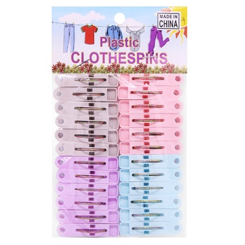 Plastic Clothespins 24pcs - buy, prices for COSMOS - photo 1