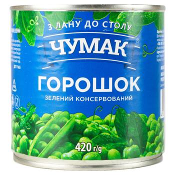 Chumak Canned Green Peas 420g - buy, prices for Za Raz - photo 1