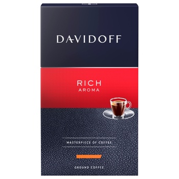 Кофе Davidoff Рич Арома натуральный жареный молотый 250г - купить, цены на ULTRAMARKET - фото 2