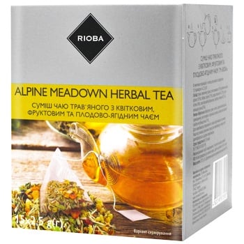 Rioba Alpine Meadows Herbal Tea 15pcs x 2.5g - buy, prices for METRO - photo 1