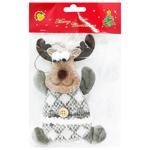 Украшение елочное текстильное в ассортименте 11*19см