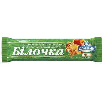 Мороженное Хладик Белочка эскимо шоколадное с арахисом в кондитерской глазури 70г - купить, цены на Восторг - фото 2