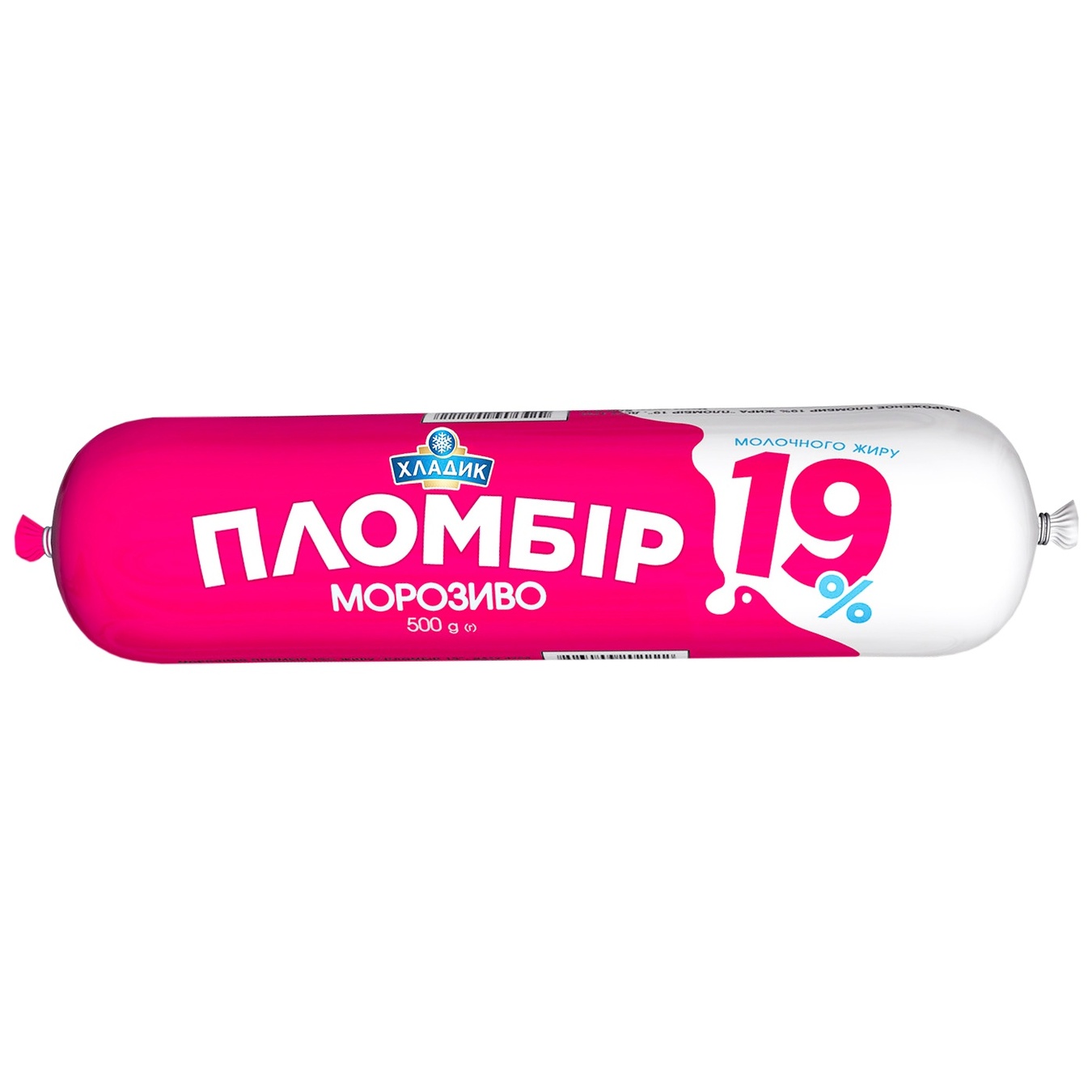 

Мороженное Хладик Пломбир 19 пломбир 19% 500г