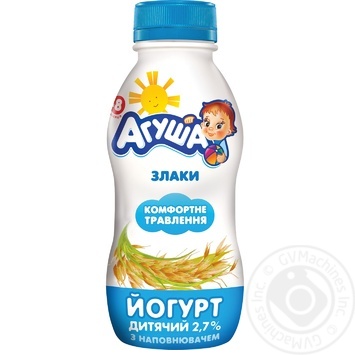 Agusha Yogurt Cereals for 8+ months babies 2.7% 200g - buy, prices for MegaMarket - photo 1