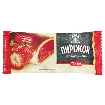 Пиріжок Рома з полуницею 75г - купити, ціни на Auchan - фото 1