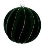 Elegia Velvet Dark Green Christmas Tree Ball 8cm