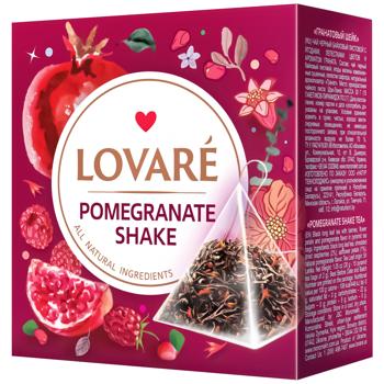 Чай черный Lovare Pomegranate Shake 2г*15шт - купить, цены на Auchan - фото 1