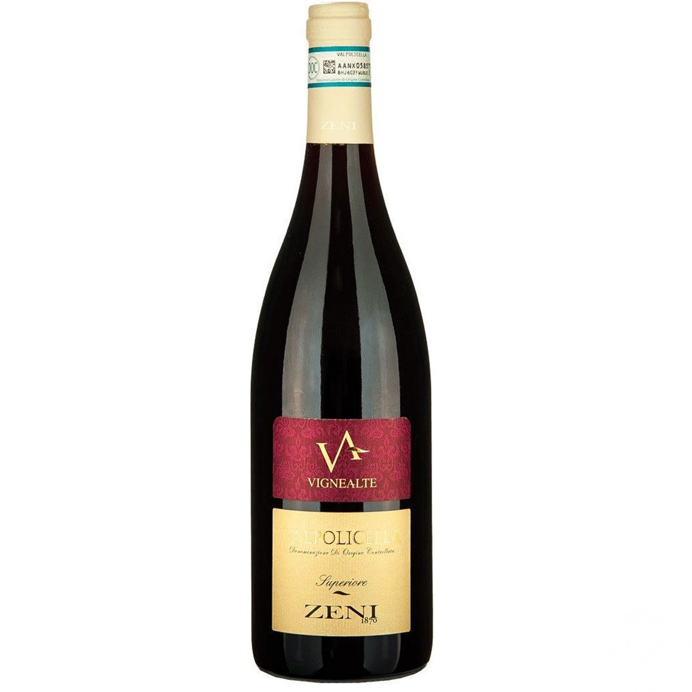 

Вино Zeni Valpolicella Vignealte сухое красное 13% 0,75л