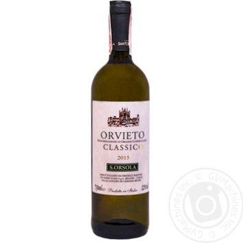 S.Orsola Orvieto Classico Wine white dry 11.5%  0.75l - buy, prices for - photo 1