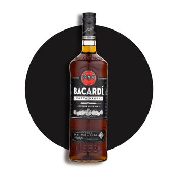 Bacardi Carta Negra Dark Rum 40% 1l - buy, prices for COSMOS - photo 2