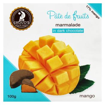 Shoud'e Pate de Fruits Mango Marmalade in Dark Chocolate 100g - buy, prices for - photo 2