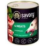 Savory Wet Food with Meat for Adult Dogs of All Breeds 800g