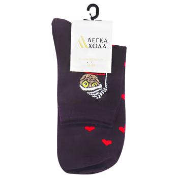 Lehka Khoda Women's Socks Burgundy 23s - buy, prices for Supermarket "Kharkiv" - photo 2