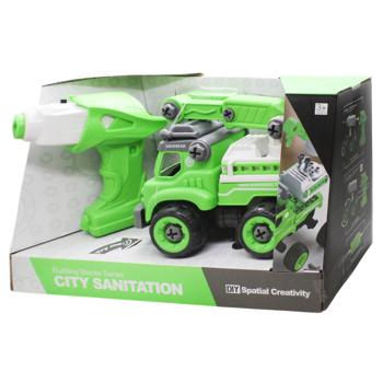 Конструктор DIY Spatial Creativity Строительный кран с электродвигателем 2хАА - купить, цены на NOVUS - фото 1