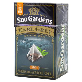 Чай черный Sun Gardens Earl Grey 2,5г*20шт - купить, цены на Auchan - фото 1