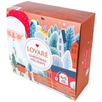 Lovare Christmas Holidays Tea Collection 6 Varieties x 15pcs - buy, prices for ULTRAMARKET - photo 1