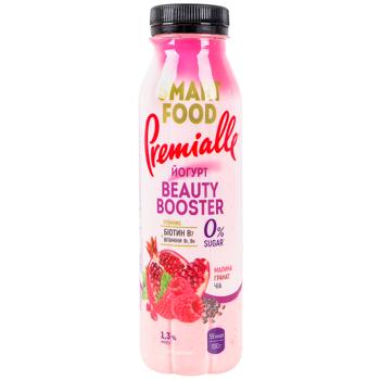 Йогурт Premialle Smart Food Малина гранат чиа 1,3% 290г