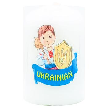 Свічка Стовпчик патріотичний 8,5х5,6см в асортименті - купити, ціни на ЕКО Маркет - фото 8