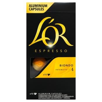 Кофе в капсулах L'or Espresso Biondo 10шт*5,2г - купить, цены на Идеал - фото 2