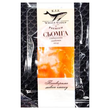 Семга K.I.T. слабосоленая ломтики 60г - купить, цены на Auchan - фото 1