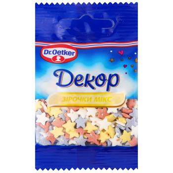 Посипка кондитерська Dr.Oetker Зірочки мікс 10г - купити, ціни на Ідеал - фото 1
