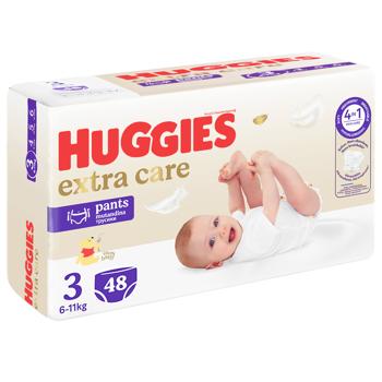 Huggies Extra Care Diapers Pants 3 6-11kg 48pcs - buy, prices for - photo 2