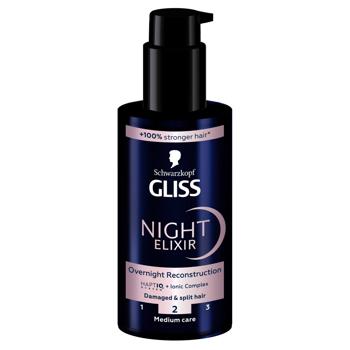 Еліксир Gliss Night Elixir Реконструкція нічний 100мл - купити, ціни на МегаМаркет - фото 2