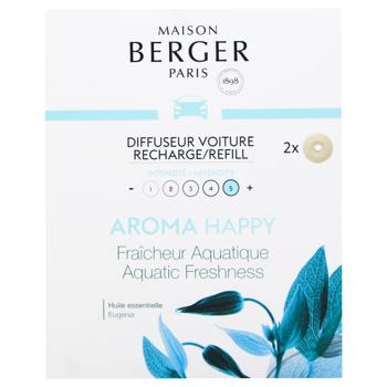 Maison Berger Aroma Happy Aquatic Freshness Car Diffuser Refill 2pcs - buy, prices for WINETIME - photo 2