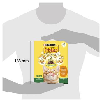 Корм сухой Friskies Indoor с курицей, индейкой и овощами для домашних кошек 270г - купить, цены на Идеал - фото 2