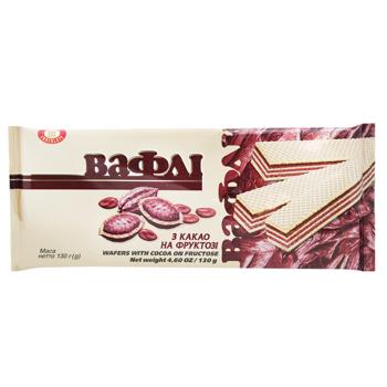 Biscuit-Chocolate Wafers with Cocoa on Fructose 130g