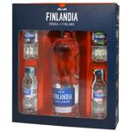 Finlandia Vodka 40% 50ml and 4 taste mini