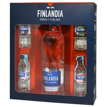 Finlandia Vodka 40% 50ml and 4 taste mini - buy, prices for COSMOS - photo 1