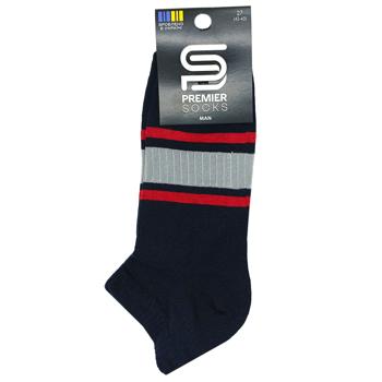 Premier Socks Men's Striped Low Cut Socks s.27 Dark Blue - buy, prices for Chudo Market - photo 1