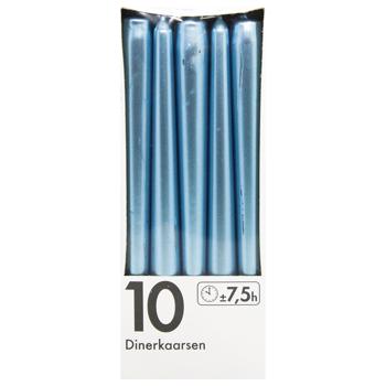 Bolsius Festive Blue Cone Candle 245/23mm U8438