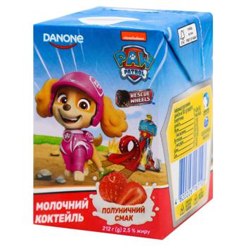 Коктейль молочний Danone полуниця 2,5% 212г в асортименті - купити, ціни на Біотус - фото 4