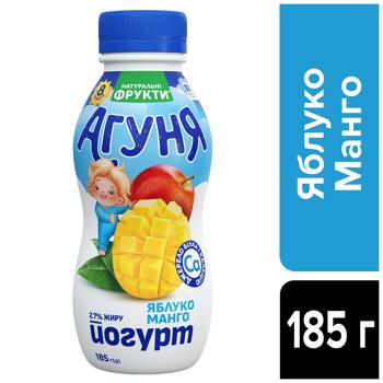 Йогурт Агуня яблуко-манго 2,7% 185г - купити, ціни на NOVUS - фото 3