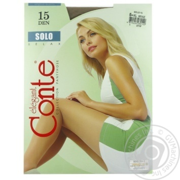 Conte Elegant Solo Beige Women's Tights 15den 5s - buy, prices for ULTRAMARKET - photo 1