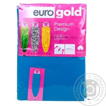 Чехол Eurogold для гладильной доски 120x38см - купить, цены на Auchan - фото 1